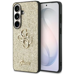 Coque Guess Fixed Glitter Big 4G Metal Logo pour Samsung Galaxy S26 - Gold