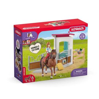 Figurine Horse Box Hannah et Cayenne Schleich 42710 Horse club dès 5 ans