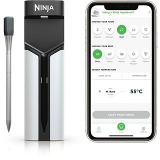 Thermosonde connectée NINJA - WP100EU - ProChef sans fil - Suivi Bluetooth/Wi-Fi - Pour cuisson et grill