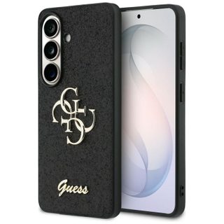 Coque Guess Fixed Glitter Big 4G Metal Logo pour Samsung Galaxy S26 - Black