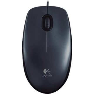 Souris Optique M100 - LOGITECH - USB - 3 Bouton(s) - Câble - 1000 dpi - Roulettes avec frein - Symétrique - Noir