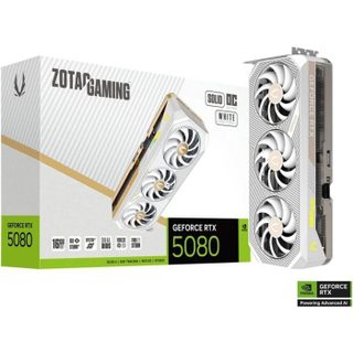 Zotac Carte graphique gaming - GeForce RTX 5080 - Solid OC White - 16 Go