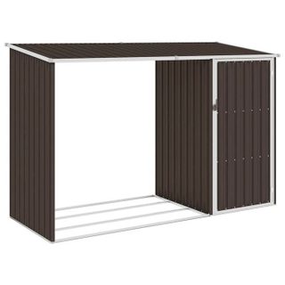 Vidaxl Abri à bois de jardin Marron 245x98x159 cm