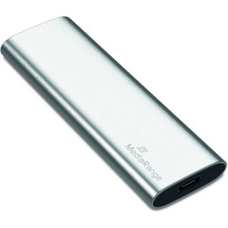 MEDIARANGE Disque SSD - Media Range - 120 Go - USB-C - Revêtement en aluminium