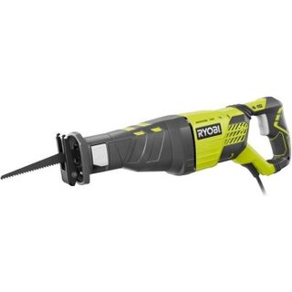 RYOBI - Scie sabre 1 200 W - 3 000 cp/min - 200 mm bois - poignée anti-vibration + coffret 3 lames & clé hexagonale - RRS1200-K