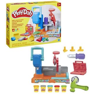 Play-Doh Mon petit bricoleur coffret avec pâte à modeler loisirs créatifs Classique dès 3 ans