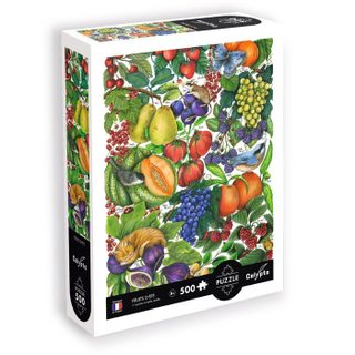 Puzzle - SENTOSPHERE - Calypto - 500 pièces - Les fruits dété - Toucher soyeux - Dès 8 ans