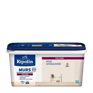 RIPOLIN Peinture Couleur Velours pour Murs Boiseries Radiateurs - Rose