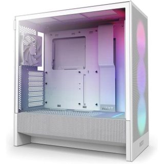 Nzxt Boitier moyen-tour ATX - NZXT - CC-H52FW-R1 - H5 Flow RGB - Ventilateurs RGB inclus - - Refroidissement optimisé