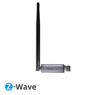 SONOFF Dongle-PZG23 Clé USB Z-Wave 800 Plus Long Range Antenne 2dBi Contrôleur Domotique Maison Connectée Home Assistant openHAB