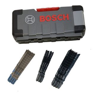 Kit de lames de scie sauteuse - BOSCH - 2607010903 - 30 lames - Bois tendre et métal - Coups courbes et droits