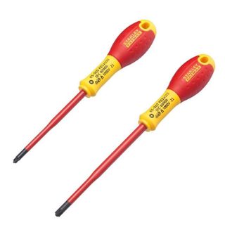 Jeu de 2 Tournevis - STANLEY FATMAX - FMHT0-62649 - Isolés 1000V - PZ1X100 + PZ2X125