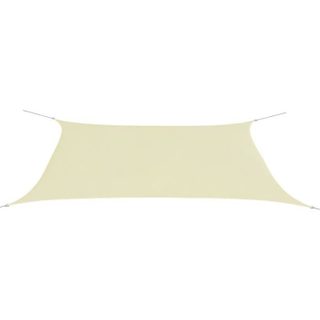 vidaXL Parasol en tissu Oxford rectangulaire crème 4x6 m