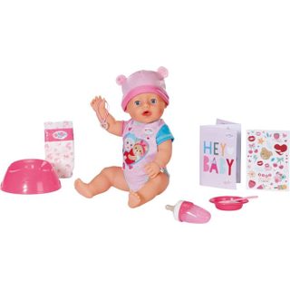 Poupon - BABY BORN - Emma - 10 fonctions - 10 accessoires - Sans piles - 43cm - Dès 3 ans