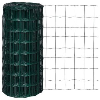 vidaXL Grillage 25x0 8 m avec Mailles Clôture Portail Barrière Bordure Jardin 140578