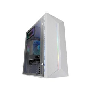 Mars Gaming Mc-blaze Caja Pc Atx Ventilador Frgb 80mm Tira Led Rgb Frontal Blanco