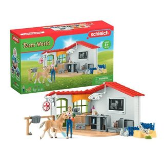 Cabinet vétérinaire avec animaux coffret de 43 pièces avec figurine vétérinaire animaux et accessoires jouets animaux de la