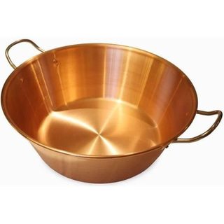 Bassine à confiture - BAUMALU - Standard - Cuivre 12/10e - 38 cm - 9 litres environ - Anses inox