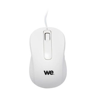 Souris - WE - Filaire - Finition métallique - 1200DPI - USB - Blanc