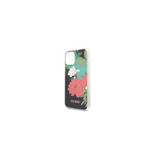 Coque - Guess - Iphone 11 Pro Max - Fleur - Shiny - Rigide avec bords souples
