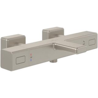 Villeroy & Boch Mitigeur bain douche thermostatique VILLEROY ET BOCH Universal carré Brushed Nickel Matt