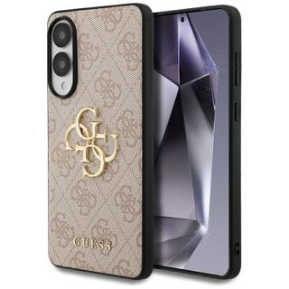 Coque telephone - bumper telephone Guess Coque Big 4G Logo Classic Logo pour Samsung Galaxy S25 Edge rose