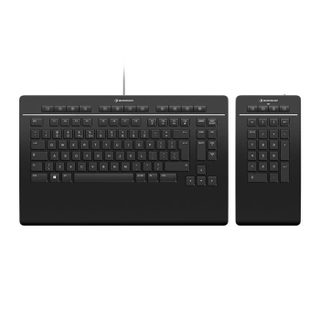 Clavier - 3DCONNEXION - Pro avec Numpad - USB + RF Wireless + Bluetooth - QWERTZ - Noir