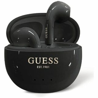 TWS Guess effet brillant avec logo classique imprimé en forme dœuf et étui de chargement
