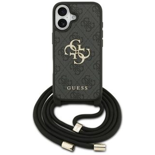 Coque Guess Hardcase 4G CBDY Big Logo avec cordon pour iPhone 17 - Black