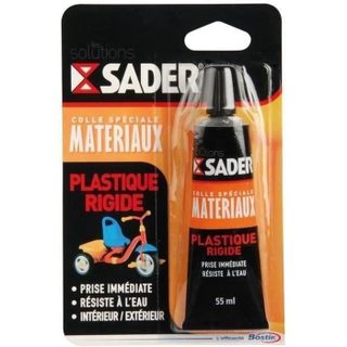 SADER Colle plastique rigide - 55 ml
