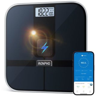 Pèse-personne impédancemètre connecté - RENPHO - Elis Solar 2 A020 - Bluetooth - Recharge solaire - Noir