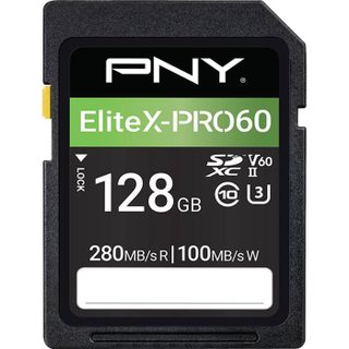 PNY - EliteX-PRO60 - Carte mémoire SDXC - 128 Go - UHS-II - Classe 10 U3 V60