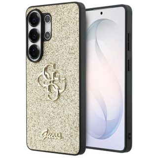 Coque Guess Fixed Glitter Big 4G Metal Logo pour Samsung Galaxy S26 Ultra - Gold