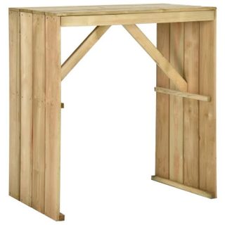 Vidaxl Table de bar 100x60x110 cm Bois de pin imprégné