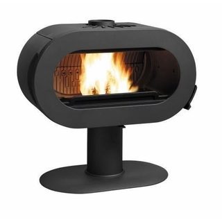Poêle à bois - INVICTA - Fifty plus pied - 10 KW - En fonte - Bûches 60 cm