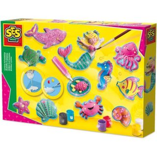Moulage et peinture - SES CREATIVE - Hobby Pink - Créatures de l’océan - Loisir créatif enfant - Idée cadeau - Age : 5+