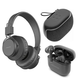LEDWOOD Happy Geek - Pack Cadeau 3 en 1 - Ecouteurs sans Fil Intra Auriculaire - Casque