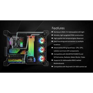 RAIJINTEK Réservoir watercooling Raijintek ANTILA PURE R100B 1725mm - ARGB -