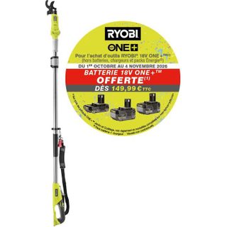 Coupe-branches télescopique - Sur Batterie - RYOBI - RY18PLA-0 - 18V - 32 mm