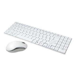 Clavier et souris Bluetooth - LOGILINK - ID0109 - Résolution 1200 DPI - Détection optique - Couleur blanche