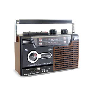 USB look Rétro OLDSOUND Inovalley RK10N - Radio FM/AM/SW Lecteur enregistreur K7 audio Haut-parleur 1 x 8 Watts