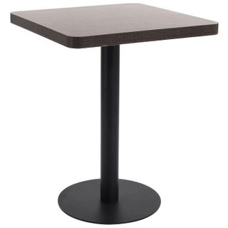vidaXL Table de bistro Marron foncé 60x60 cm MDF 286431