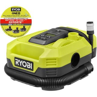 Gonfleur compresseur RYOBI 18V One+ - 11 bars - Sans batterie ni chargeur - RMI18-0