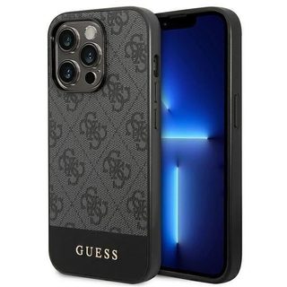 Guess GUHCP14XG4GLGR Coque Rigide pour iPhone 14 Pro Max 6 7`` Gris/Gris - 3666339088576