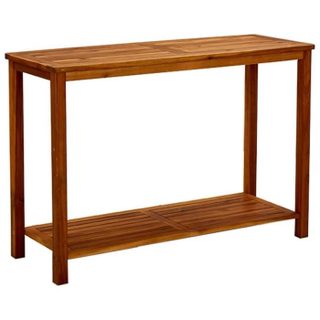 vidaXL Table console de jardin 110x40x75 cm Bois dacacia solide