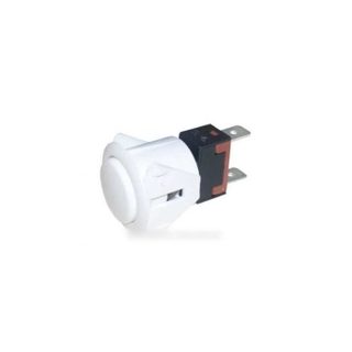 Interrupteur éclairage unipolaire - ELECTROLUX - Blanc - Diam 21mm - 2 cosses