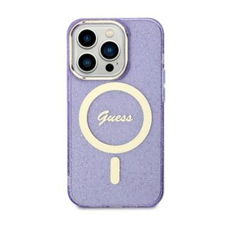 Coque telephone - bumper telephone Guess GUHMN61HCMCGU Coque rigide pour iPhone 11 / XR 61 Violet/doré