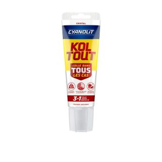 Colle de fixation et détanchéité - CYANOLIT - Cristal - Tube 125 ml - Transparent - Pratique et flexible