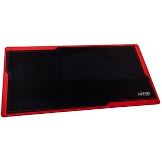 Tapis de souris gaming Nitro Concepts DM12 - Noir/Rouge - 120x60cm - Bords cousus - Fond anti-dérapant