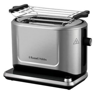 Grille-pain - RUSSELL HOBBS - 26210-56 ATTENTIV - Acier brossé - 1500W - 2 tranches